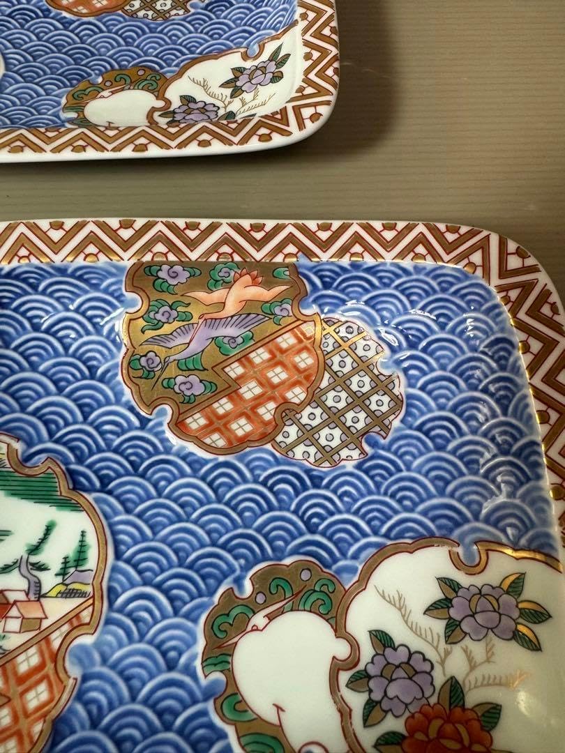 2367 林九郎窯 古伊万里風 青海波地紋雪輪 銘々皿５枚組 波佐見焼　未使用 楽天市場】青海波地紋雪輪 銘々皿【波佐見焼き】石丸陶芸林九郎